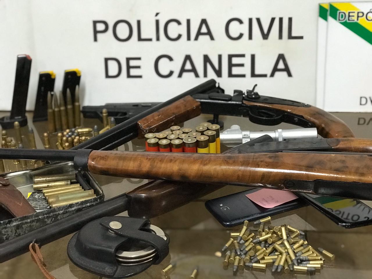 Polícia apreende arsenal avaliado em mais de R$ 700 mil Nesta segunda