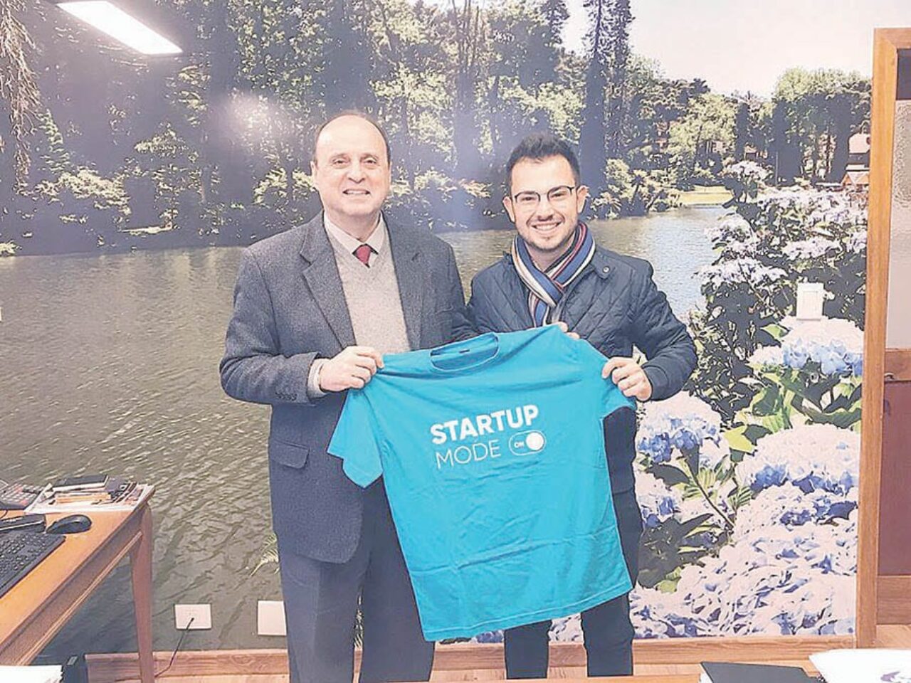 Foto: Divulgação - O prefeito de Gramado, Fedoca Bertolucci, e o CEO do evento, Marcos Rossi