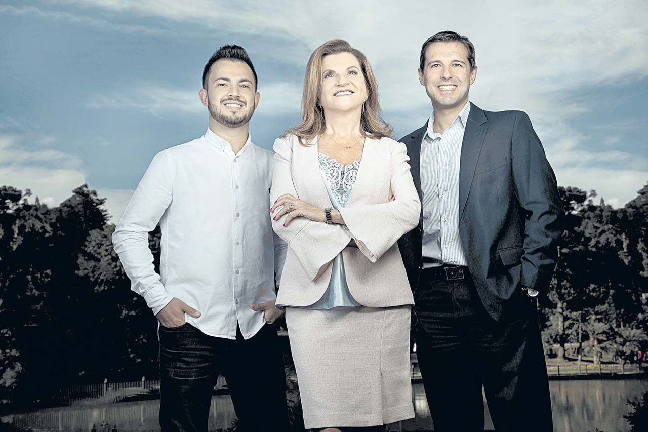 Foto: Adriano Gonçalves - Os três diretores: Marcus Rossi, marta Rossi e Eduardo Zorzanello