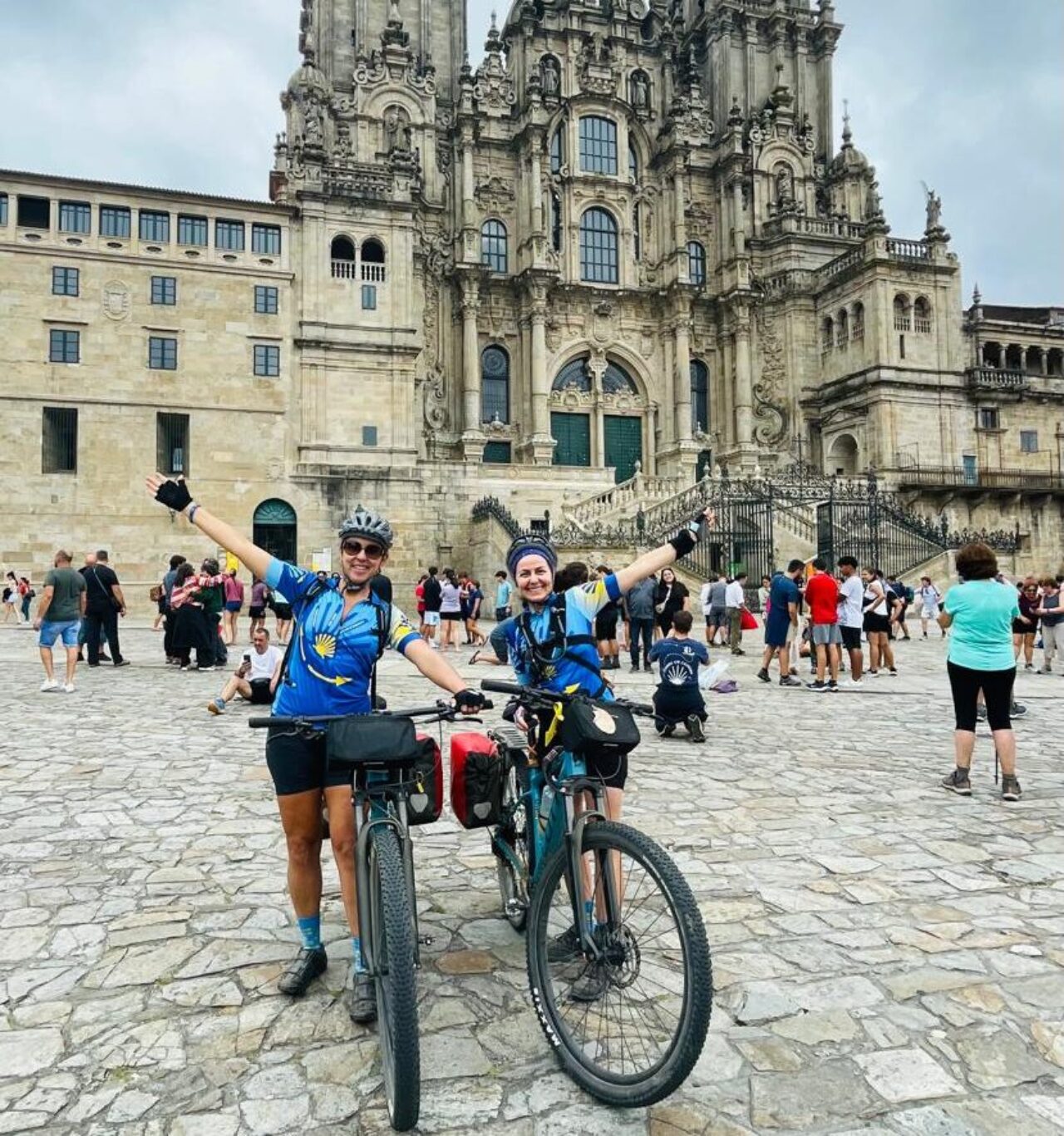A chegada das amigas em Santiago