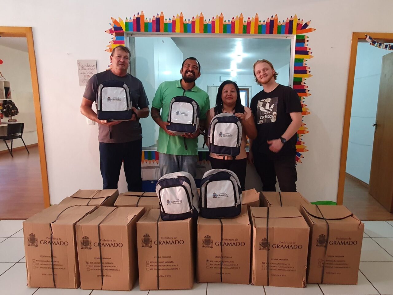 Foto: EMEI Pequenos Gigantes é uma das escolas que já recebeu o kit.