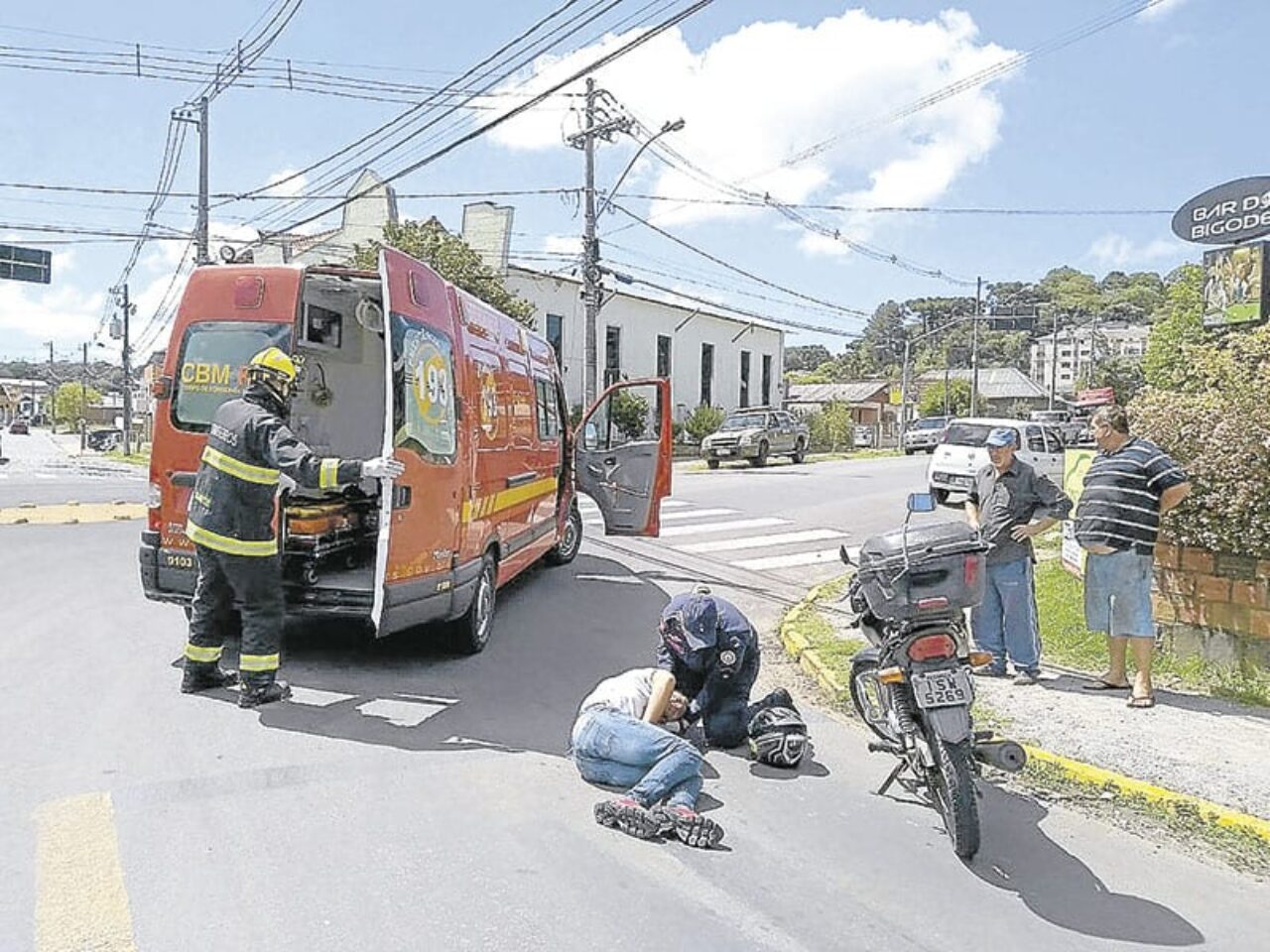 Foto: Francisco Folha - Canela registra pelo menos um acidente com motos por semana