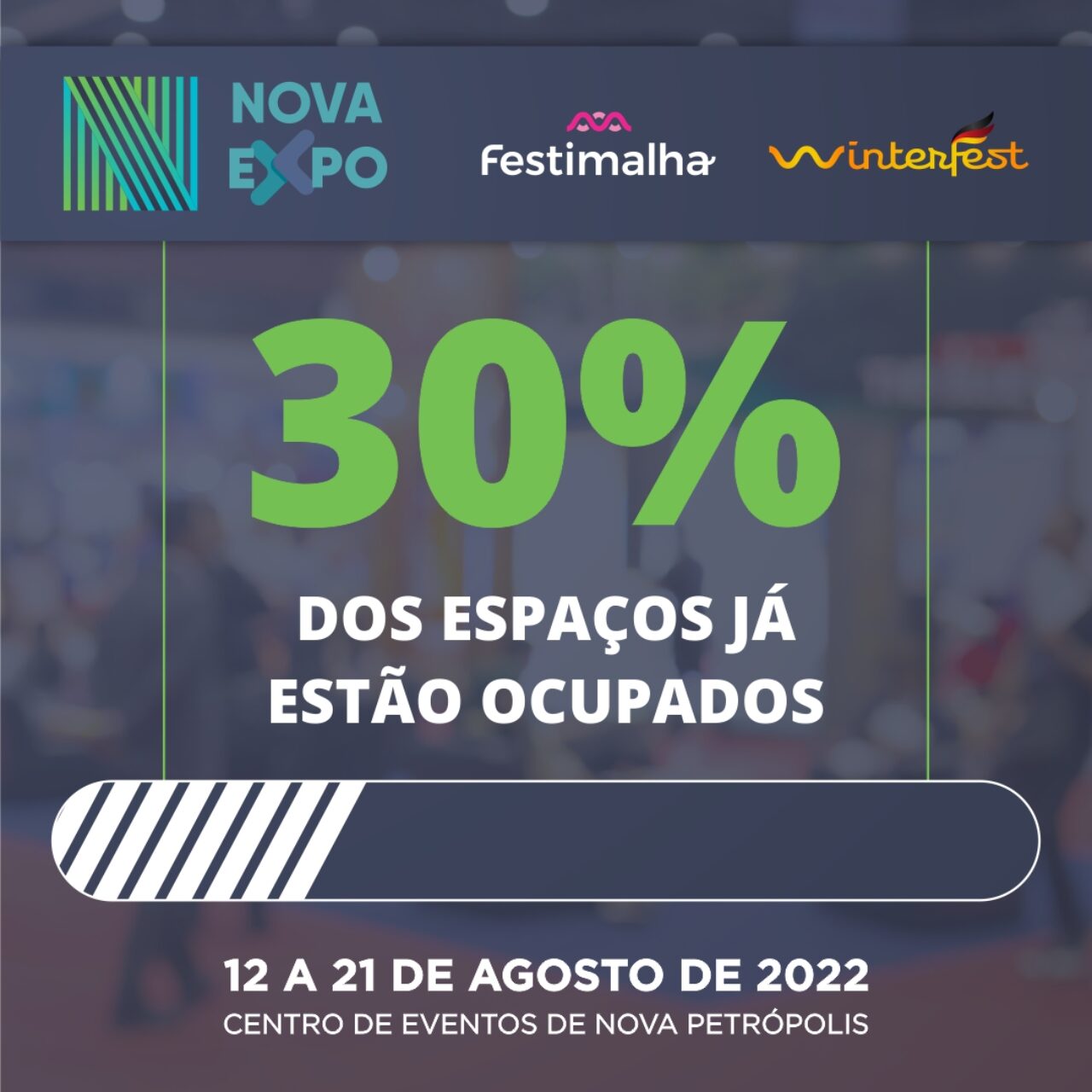 30% ocupação