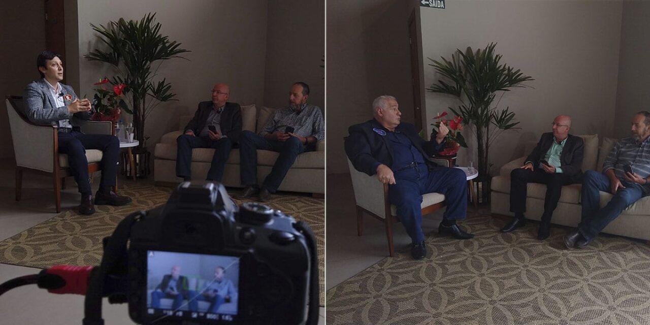 Fotos: Francisco Rocha - Gilberto Cezar e Gilberto Tegner, em sabatina