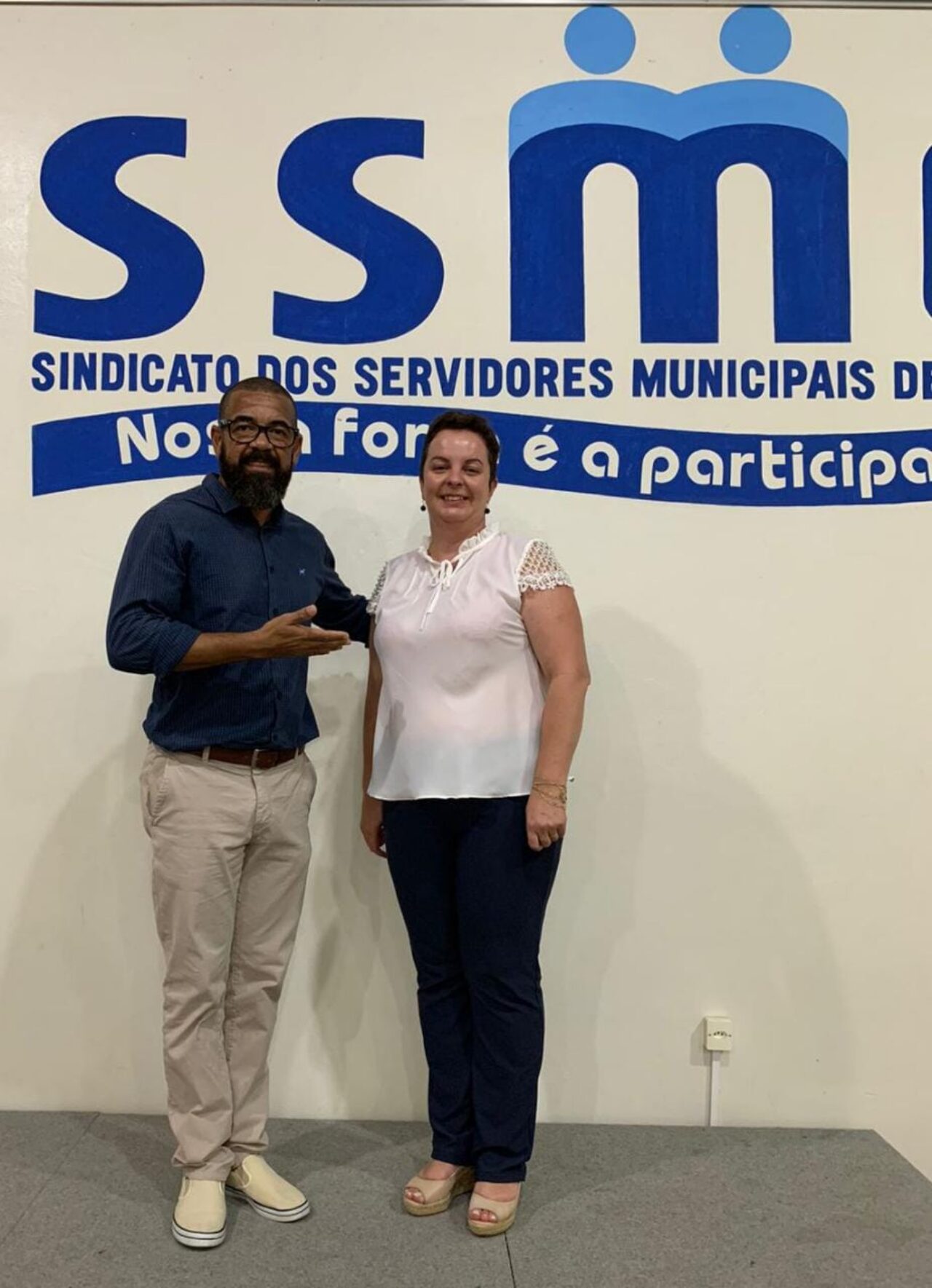 Norton Jubelli com a Coordenadora Regional da Região das Hortênsias Carini Muller