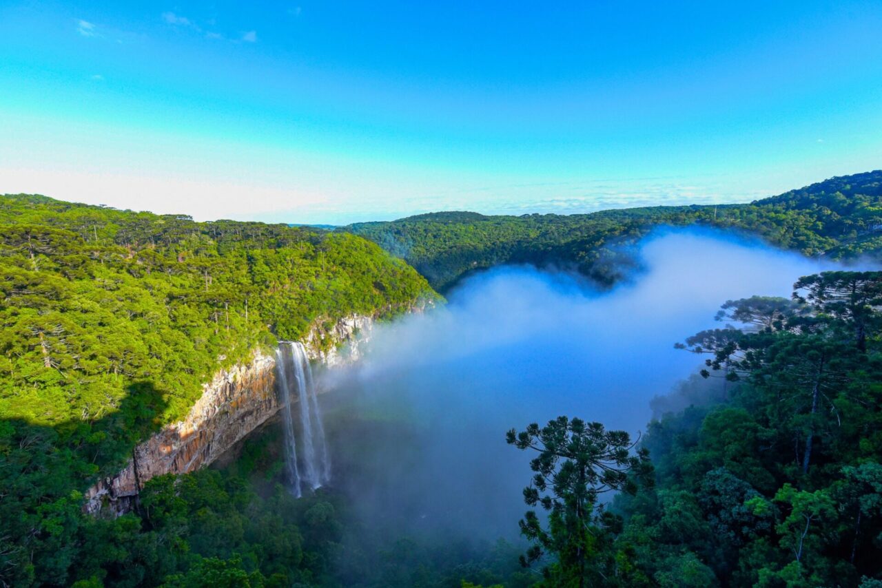 O Parque conta com a vista mais exclusiva da famosa Cascata do Caracol
Agência Penso