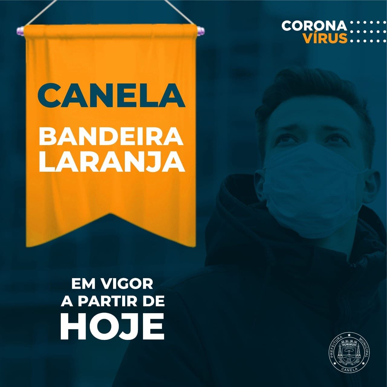 Bandeira Laranja Canela