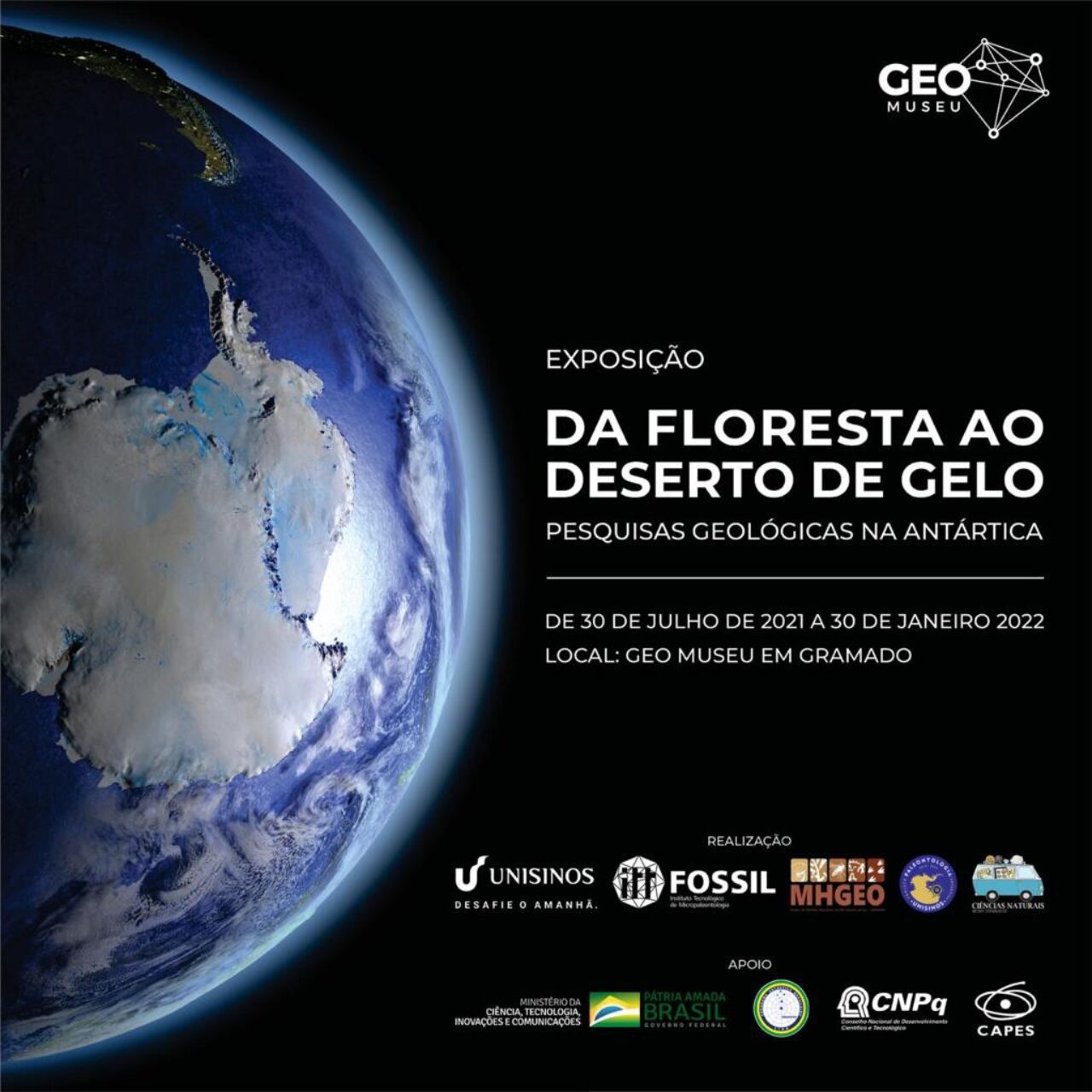 Banner exposição Antartica Gramado