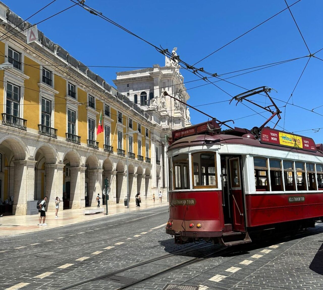 Bondinho  elétrico de Lisboa Portugal creditoLiberado Junior