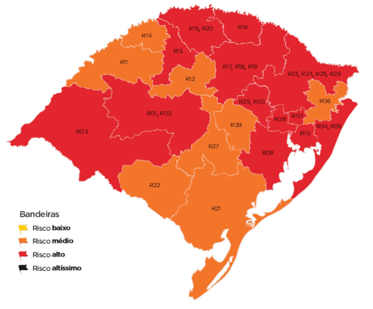 Veja o mapa preliminar da 29ª rodada