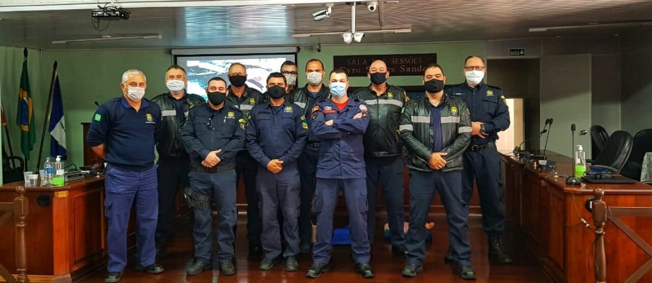 Canela – Corpo de Bombeiros realiza treinamento aos agentes de trânsitos