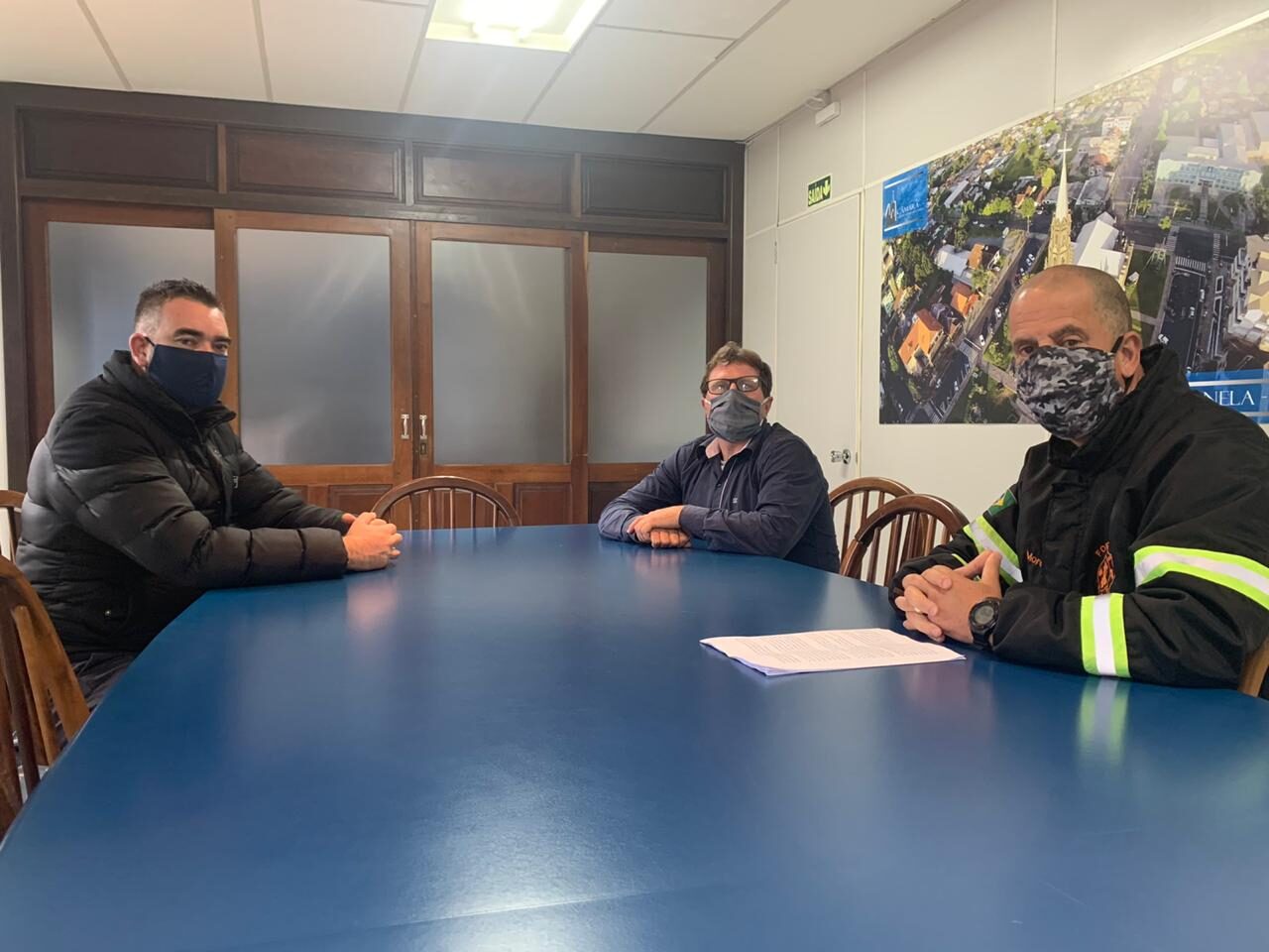 Canela – Vereador Marcelo Savi recebeu representante da Força Tarefa Serra Gaúcha e firmou parceria na busca de alimentos para a comunidade