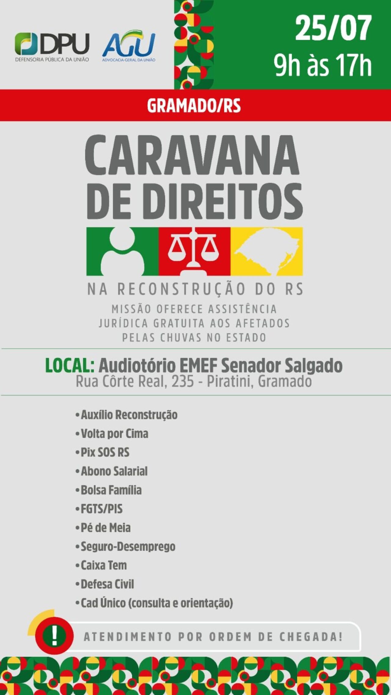 Card Caravana de Direitos
