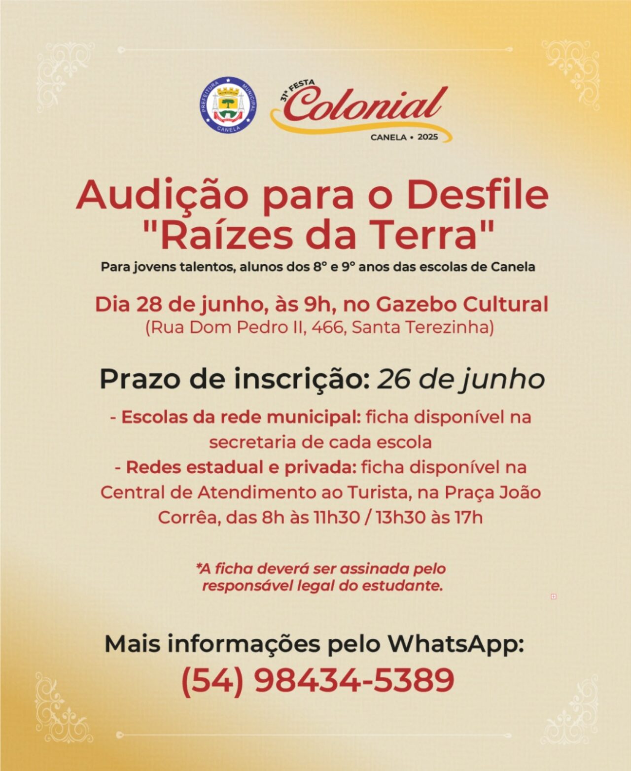 Card Desfile Raízes