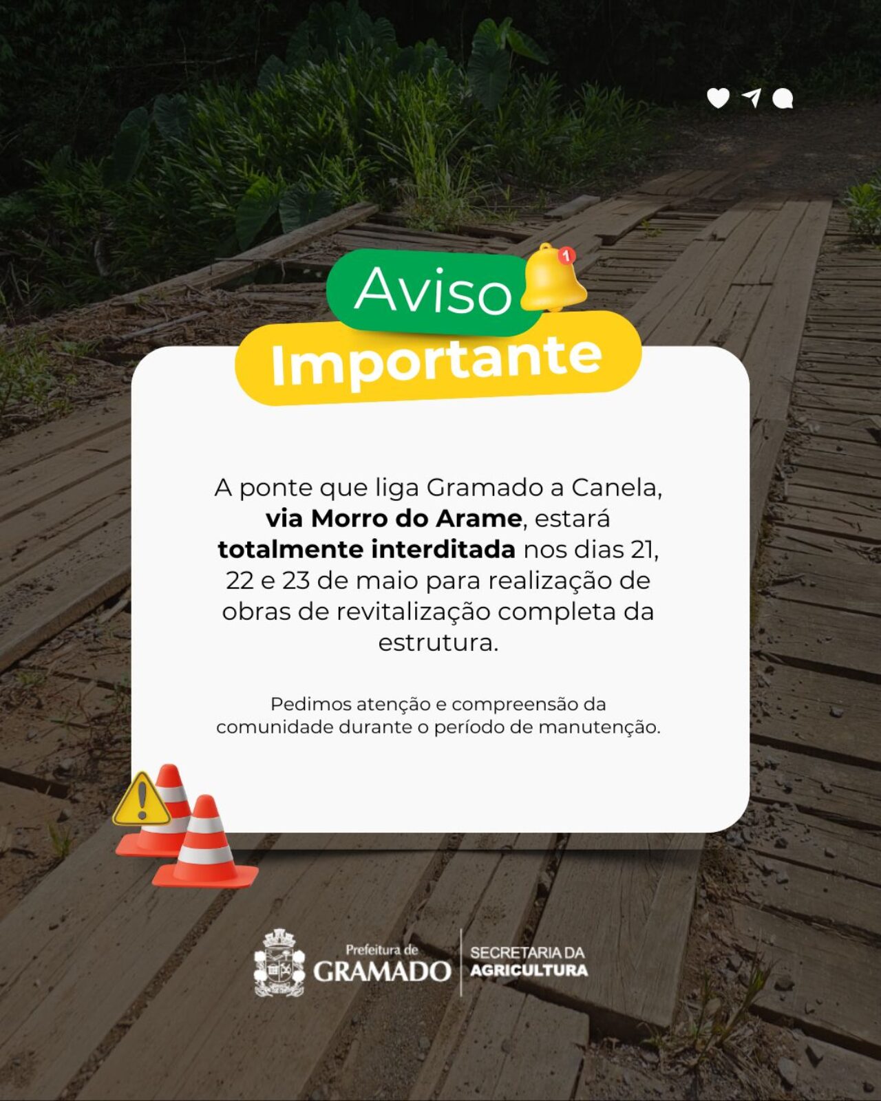 Card Ponte Morro do Arame