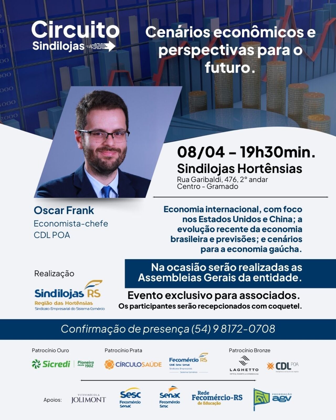 Cenários econômicos e perspectivas para o futuro card