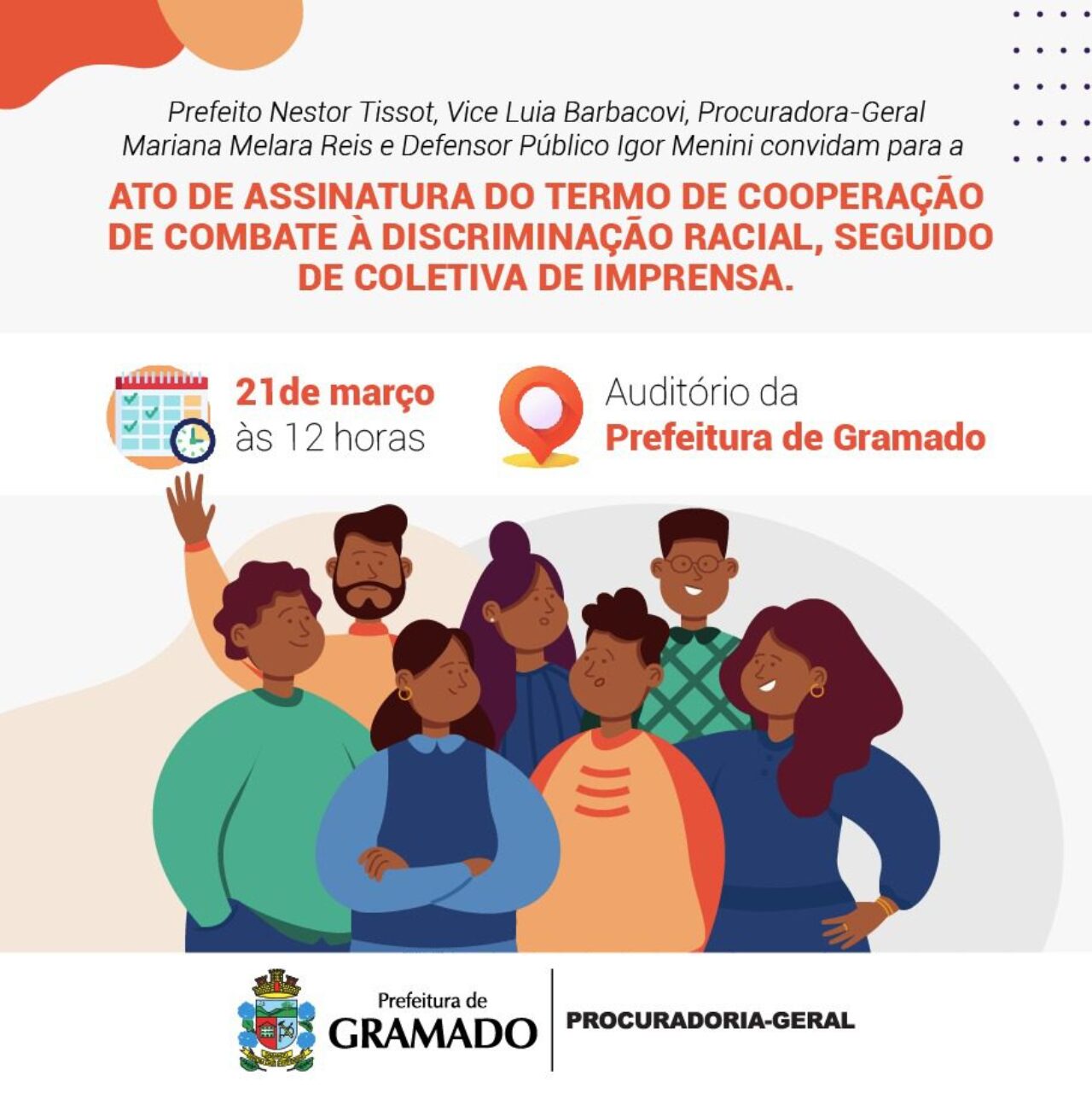 Coletiva termo cambate discriminação