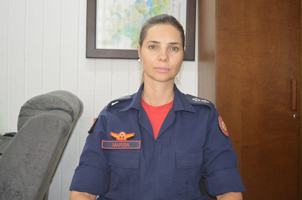 Fotos: Sérgio Rocha - 1º Tenente Marisa Richetti passa a ser comandante do Corpo de Bombeiros de Canela