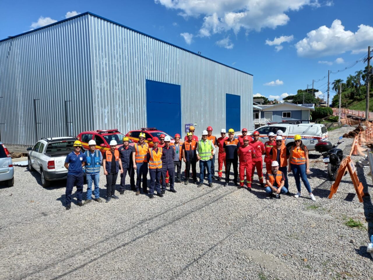 Foto: Órgãos de segurança se reuniram para visita técnica.