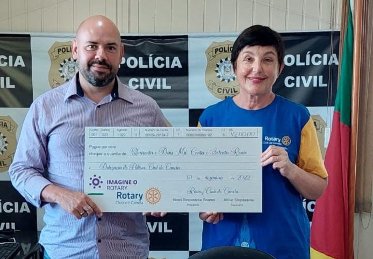 Delegacia de Polícia de Canela recebe doação do Rotary Club de Canela