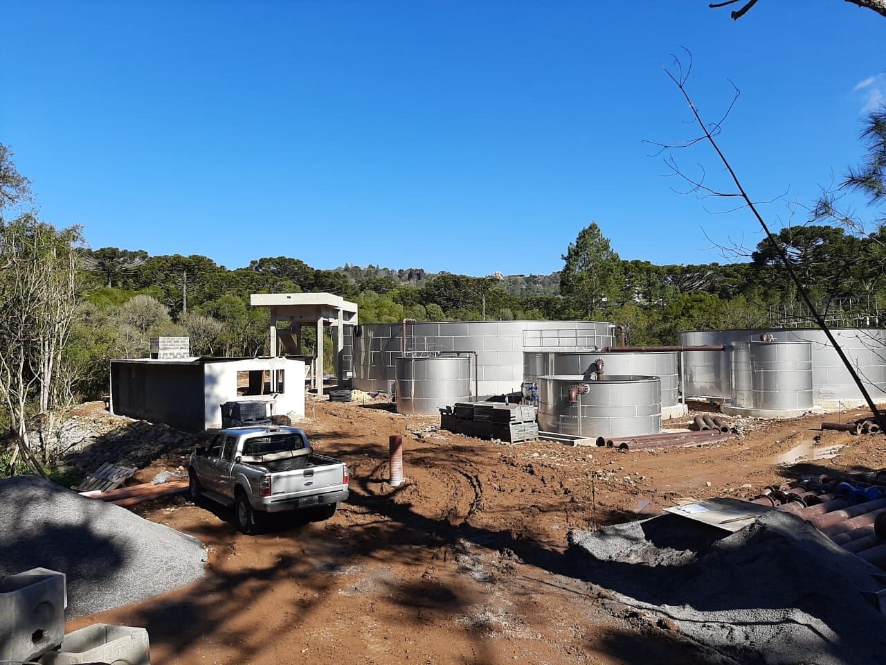 Estação de Tratamento de Esgoto no bairro Dutra