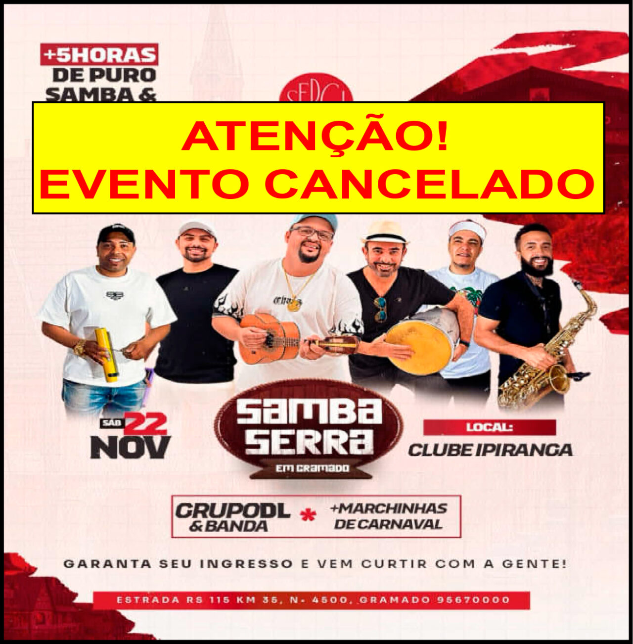 EVENTO CANCELADO
