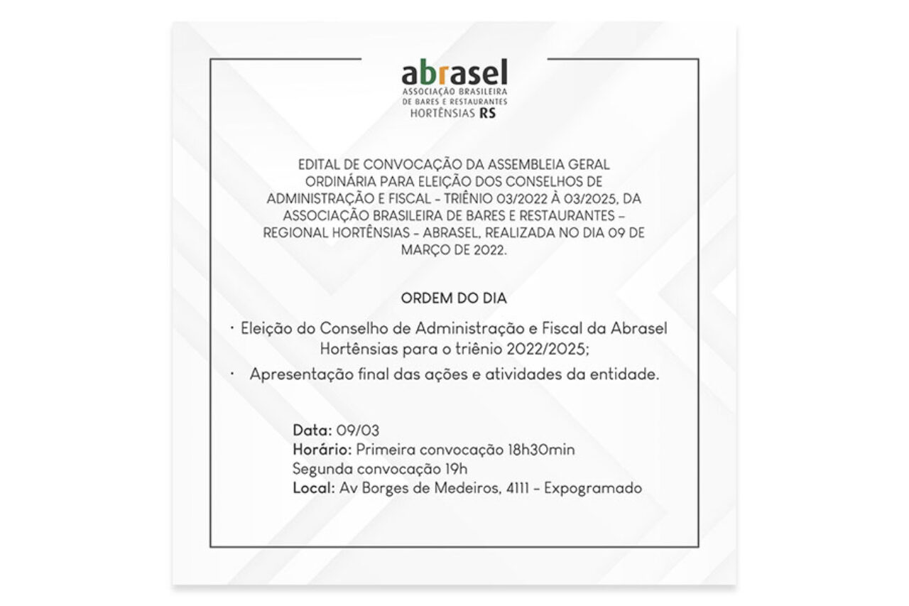 Edital Abrasel