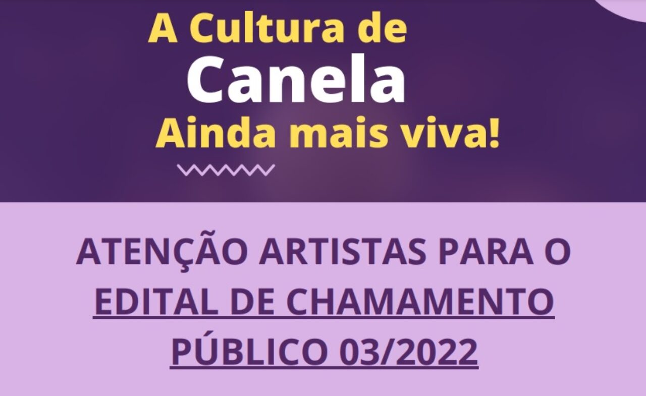 Edital cultura