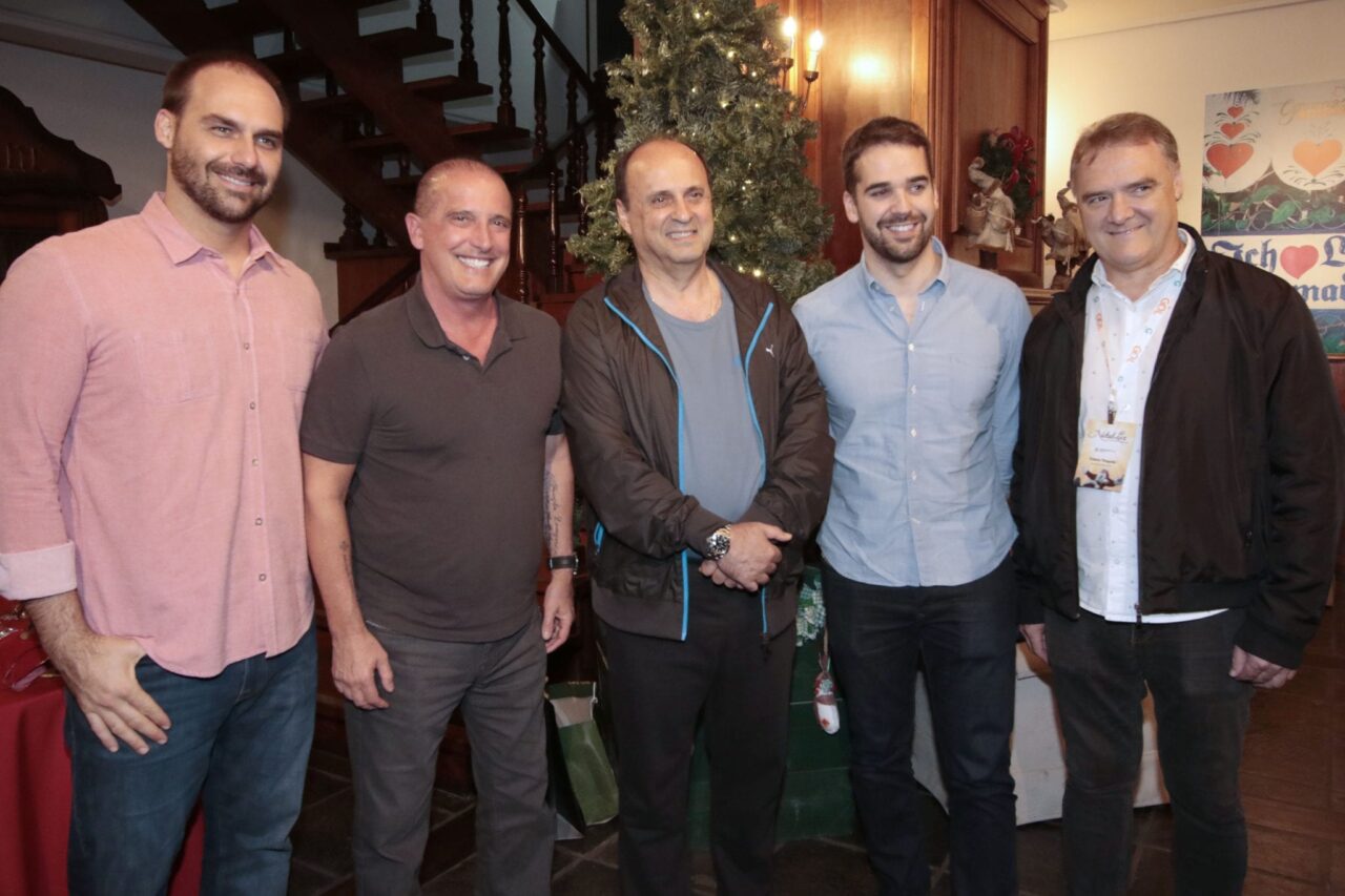 Eduardo Bolsonaro, Onyx Lorenzoni, Fedoca Bertolucci, Eduardo Leite e Édson Néspolo