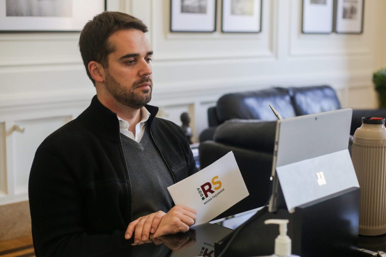 Governador Eduardo Leite - Fotos Felipe Dalla Valle/Palácio Piratin