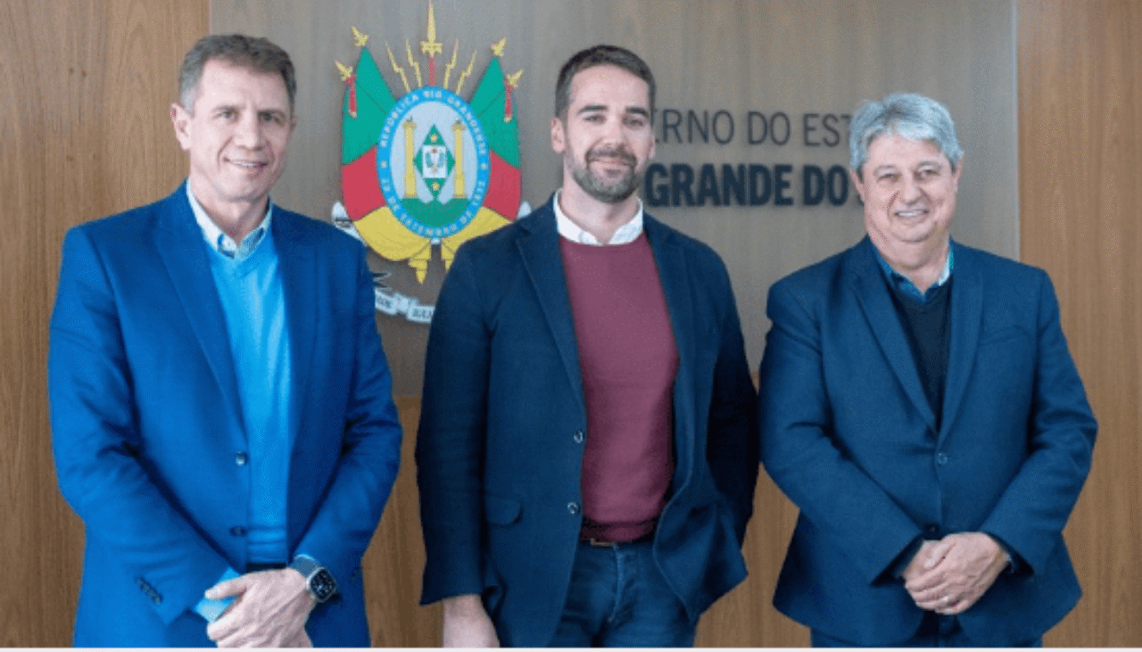 Ernani Polo, Eduardo Leite e Nestor Tissot- Foto Maurício TonettoSecom