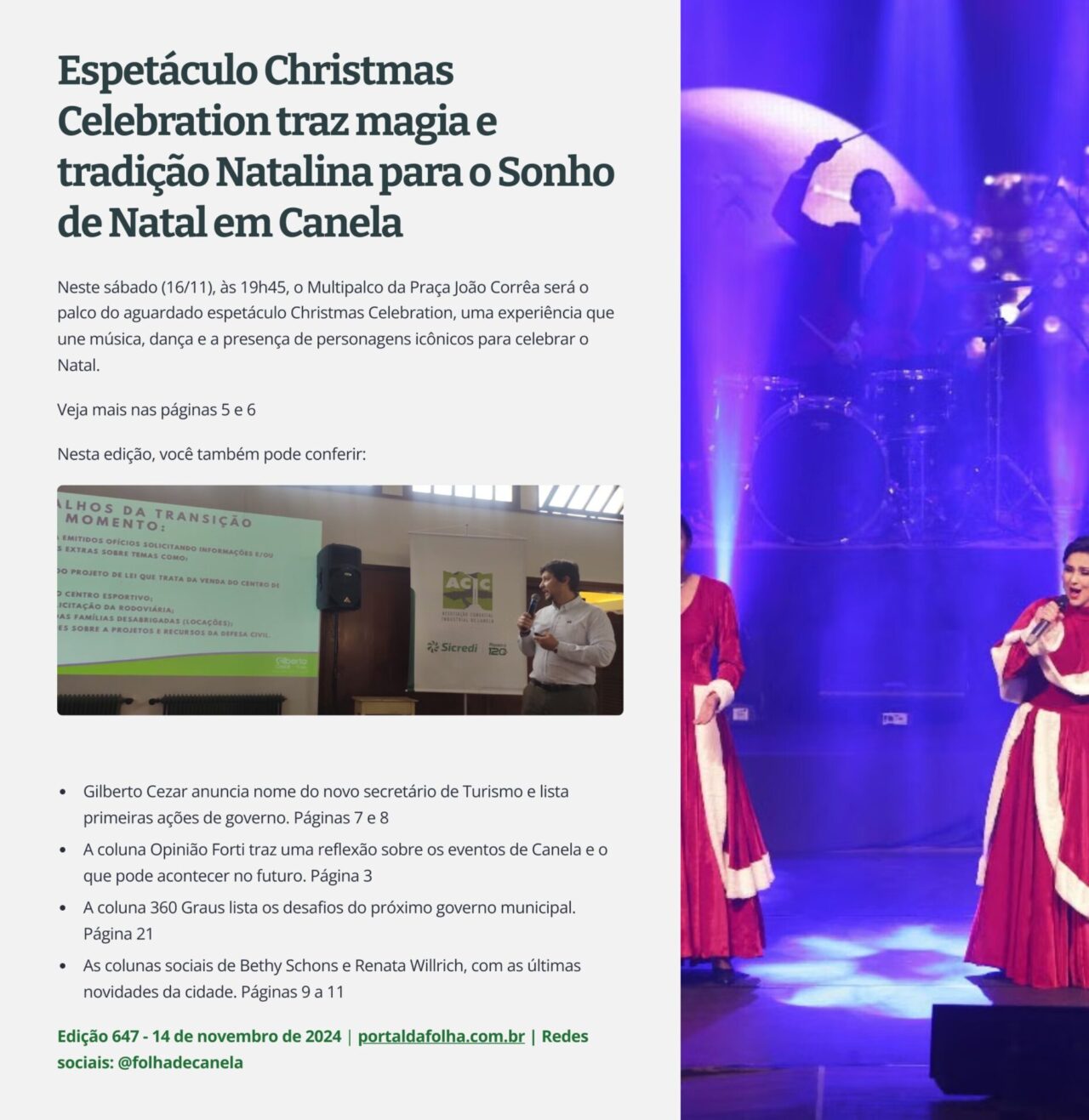 Espetáculo Christmas Celebrati