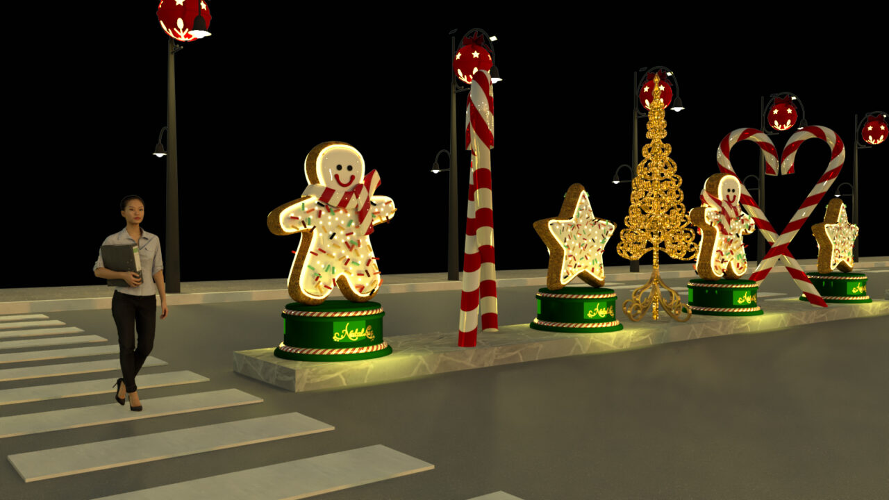 Foto decoração Natal Luz 2022.Borges