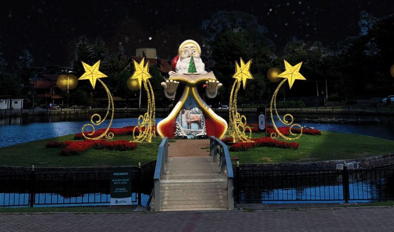 Foto decoração Natal Luz 2025.projeto.lago joaquina bier