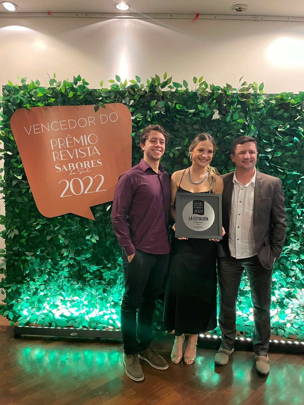 Sócios do La Estación Rodrigo de Moraes, Adriana Rambo de Oliveira e Leandro de Oliveira.