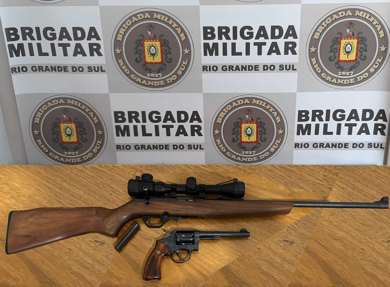 Homem é preso por agredir a companheira e portar arma furtada, em Gramado