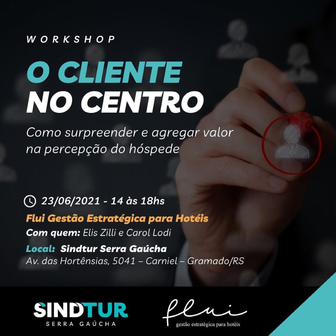 Imagem workshop Sindtur e Flui