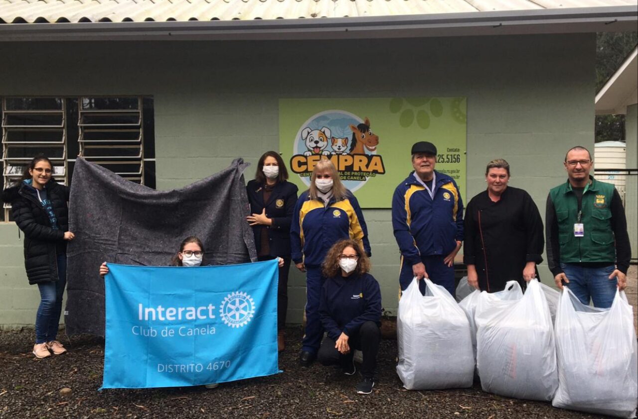 Interact Club de Canela aquece o inverno dos pets acolhidos no CEMPRA