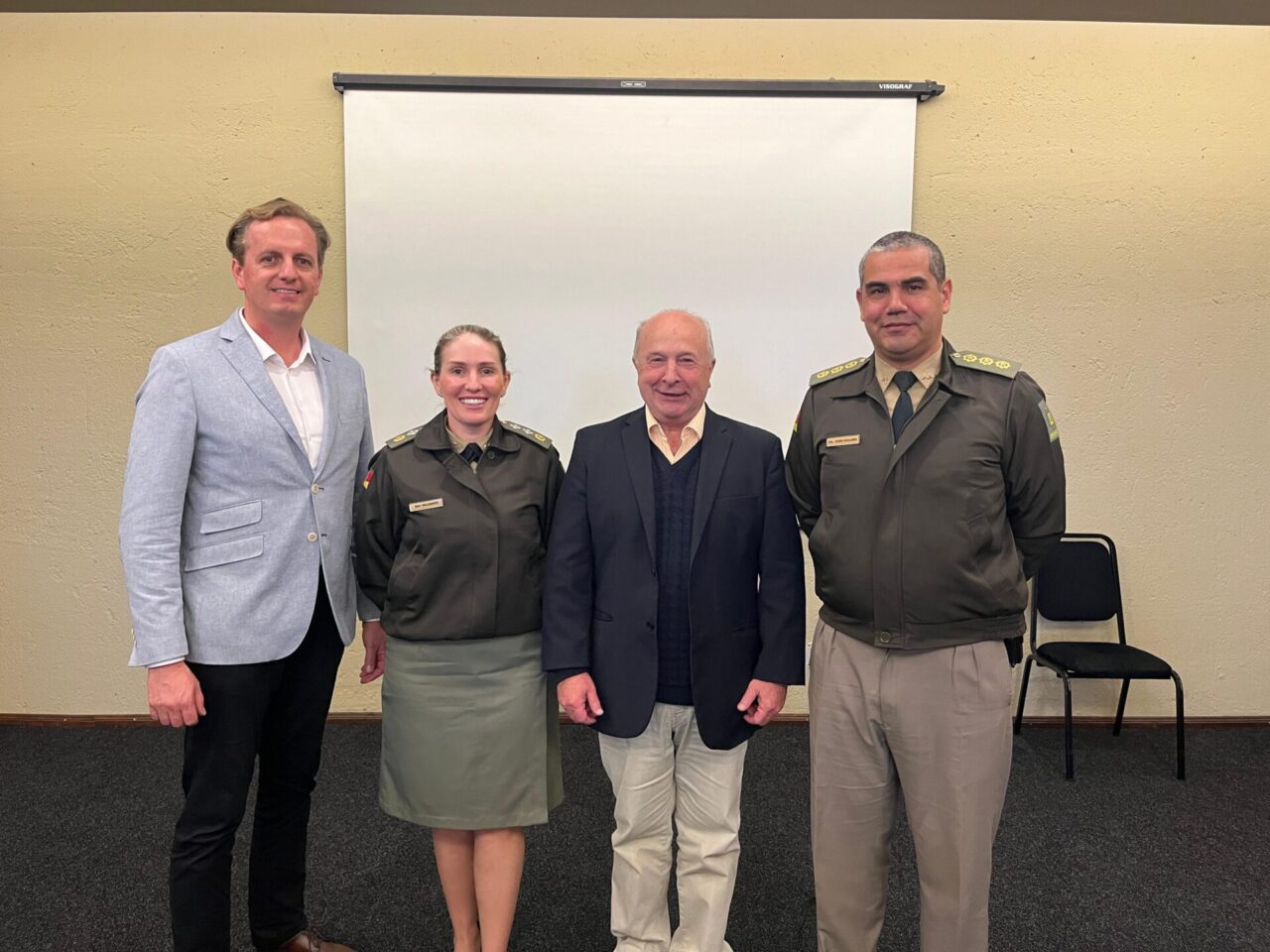 Josiano Schmitt, Capitã Maldaner, Luia Barbacovi, Comandante Ivens Giuliano