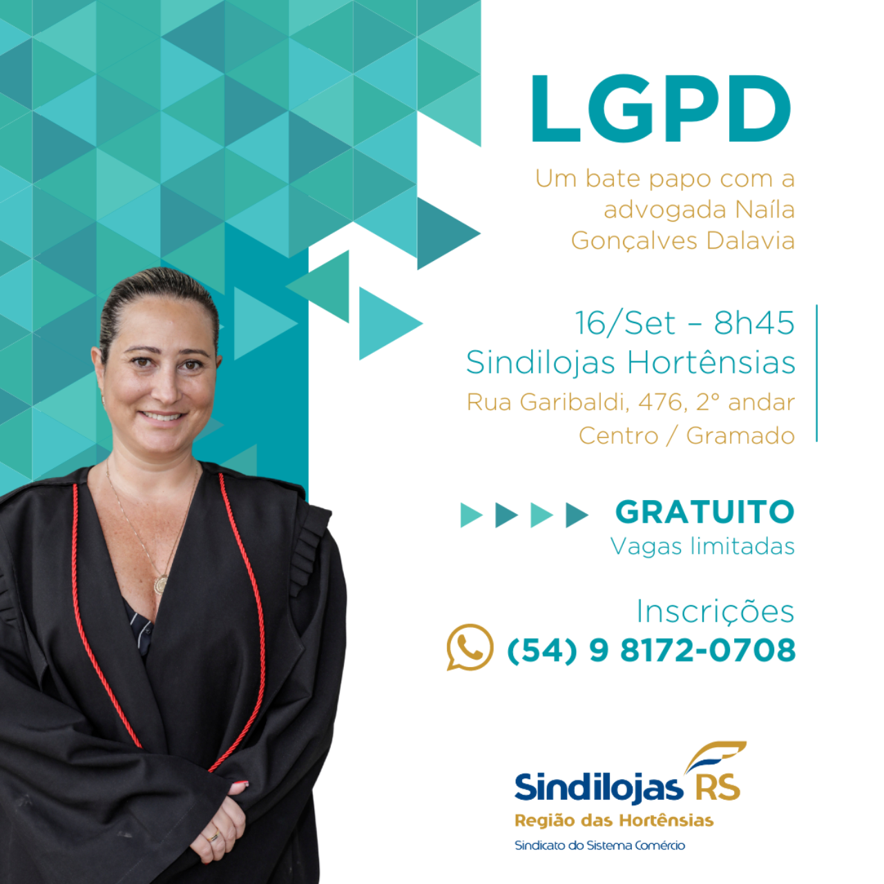 LGPD bate papo Naíla Gonçalves Dalavia