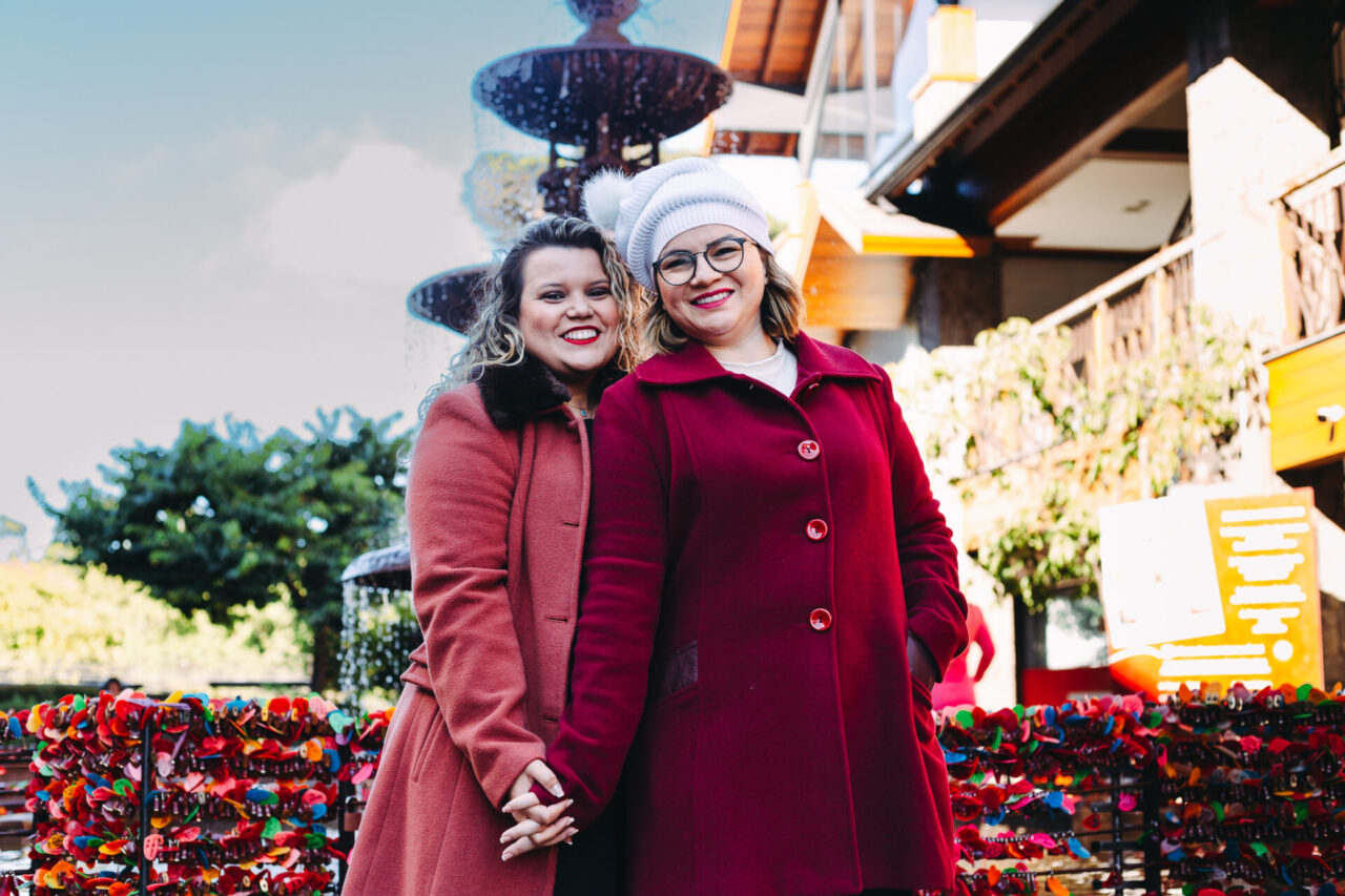 Foto: Gerlene e Thamires registraram os momentos em Gramado./Crédito: Katlin Fotografias.