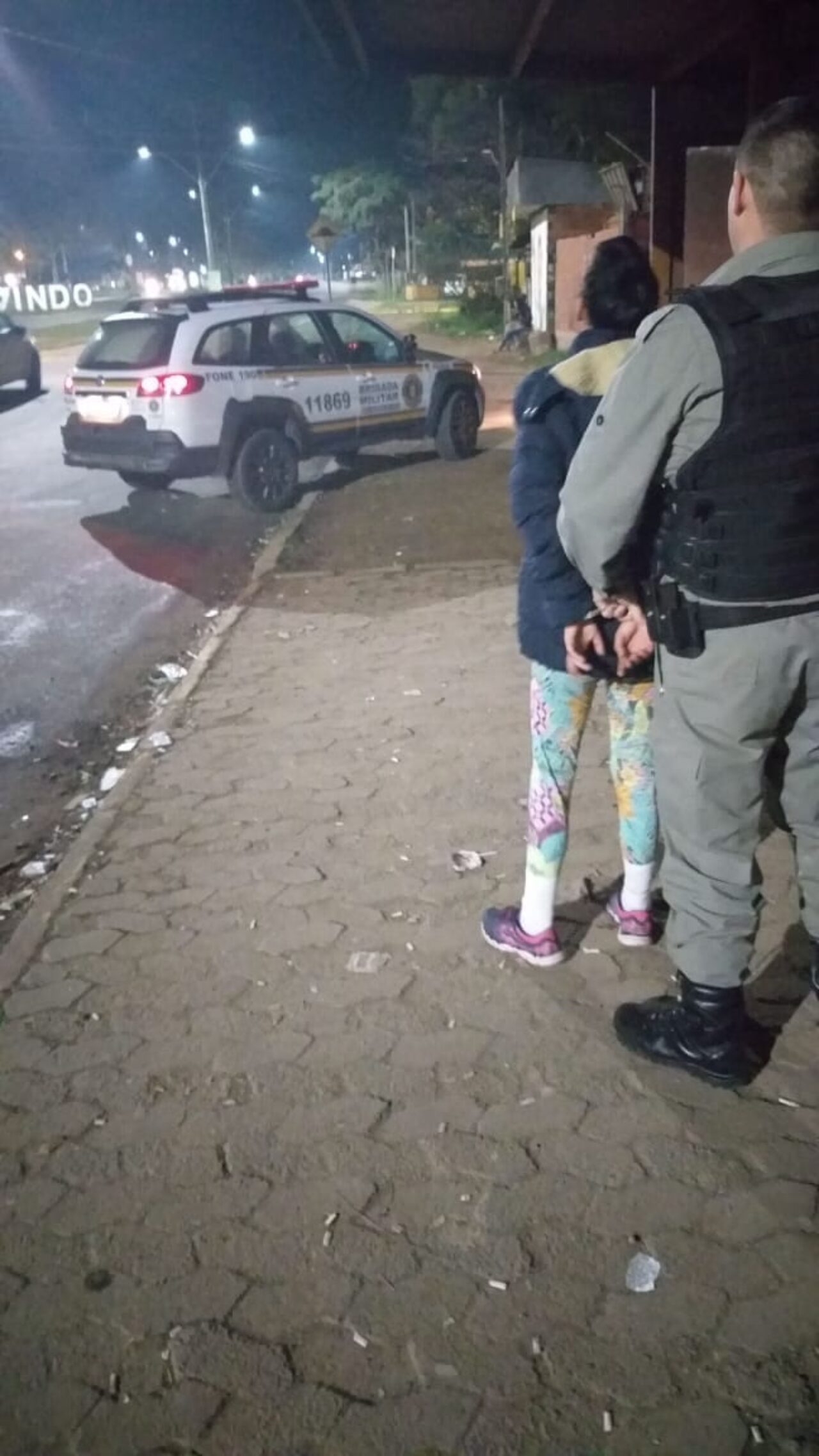 Mulher presa foragida