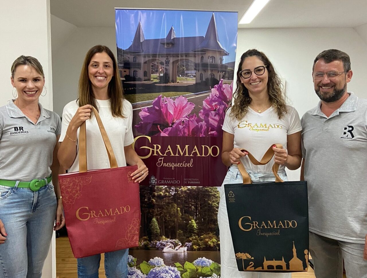 Foto: Novas sacolas trazem imagens que remetem a Gramado.