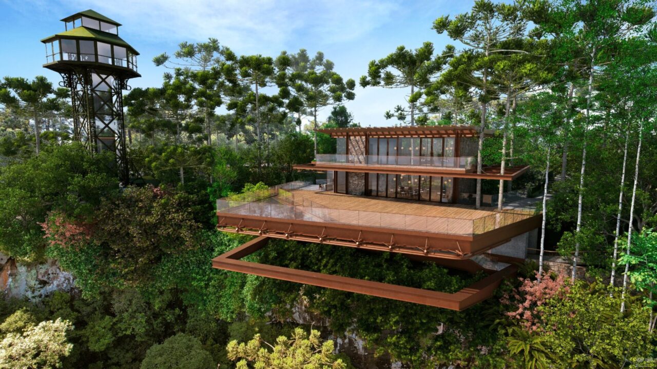 Novo Mirante da Cascata do Caracol será inaugurado no dia 27 de novembro.
Divulgação/Parque do Caracol