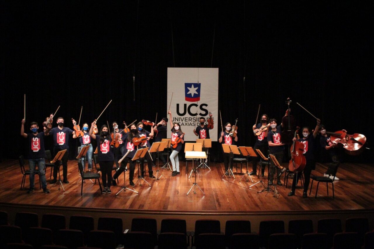 Orquestra Jovem UCS – LionsEduc realiza atividades na Escola de Música. Foto: Pedro Giles