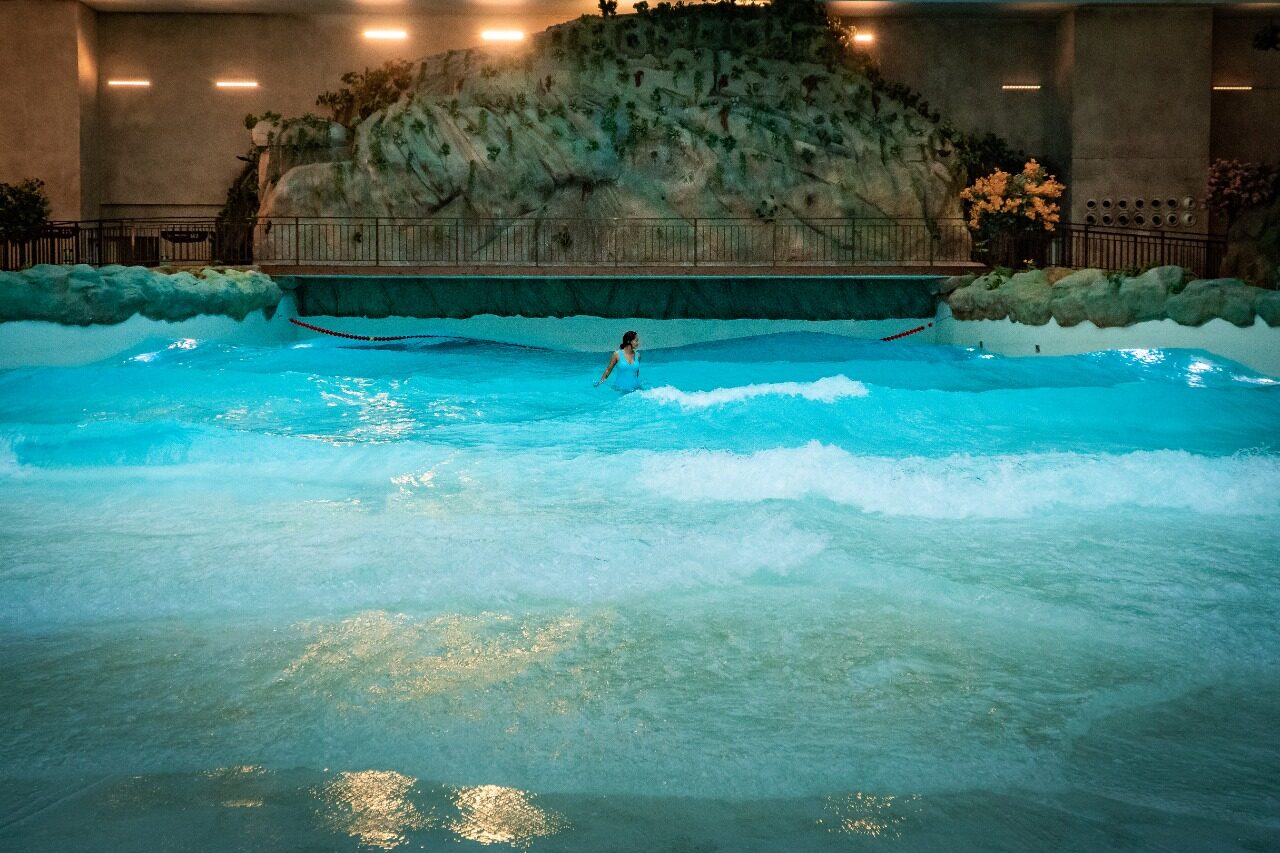Piscina de ondas é uma das atrações do Acquamotion - Renan Sandi