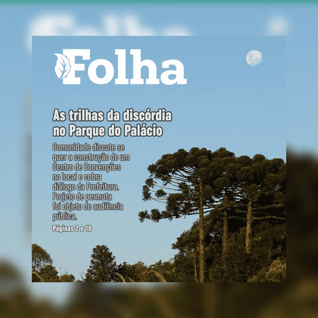 Post Capa Edição