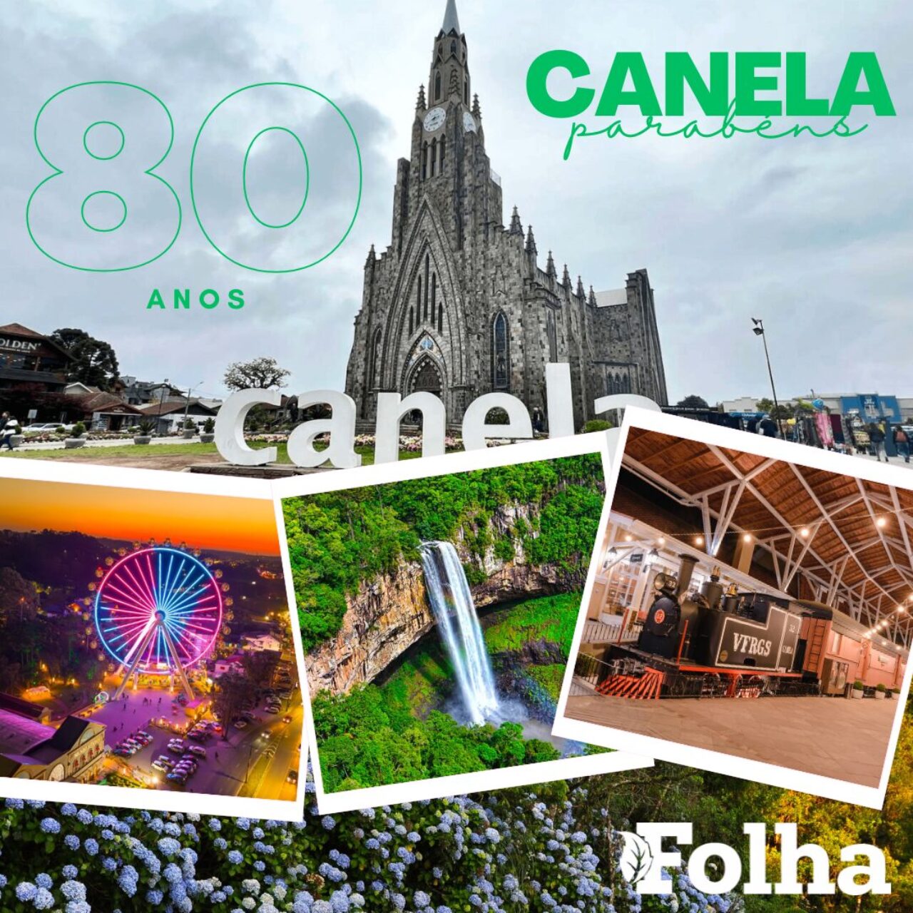 Post Para Instagram Feliz Aniversário Rio de Janeiro Moderno Azul E Branco (1)