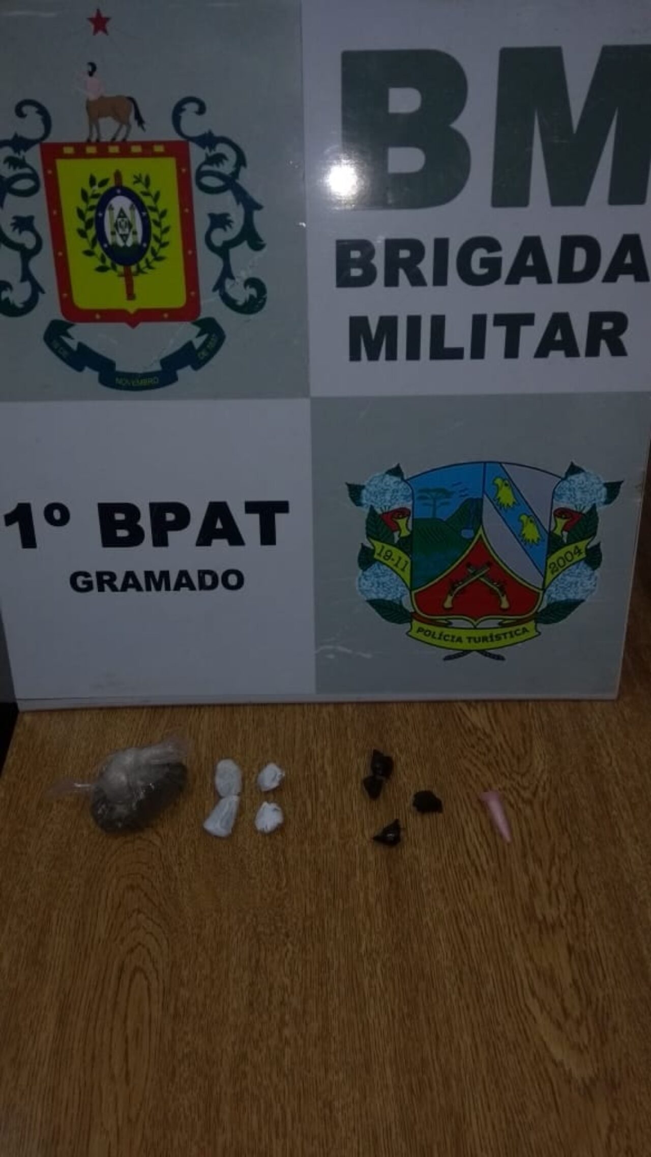 Preso por tráfico e ameaça de morte