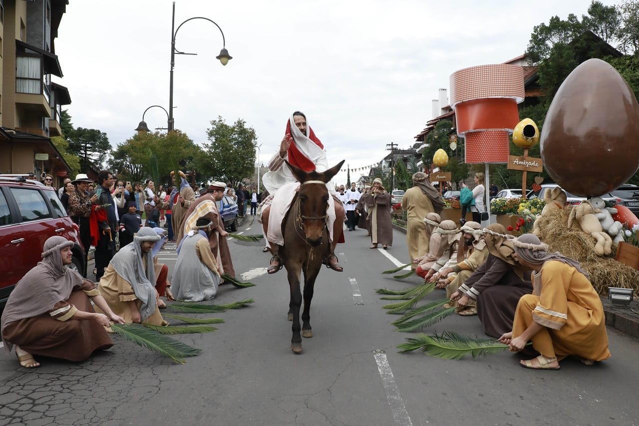 25_03_2018_Pascoa em Gramado_Gramado Aleluia - Procissao de Ramos. Foto Cleiton Thiele/SerraPress
